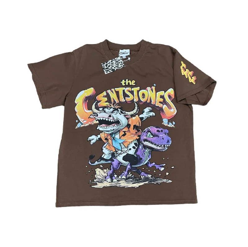 T-Shirt For Fan Customization-The Centstones Fred & Rex Cropped T-shirt