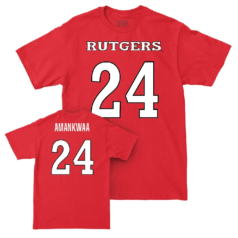 T-Shirt For Promotional Fan Orders-Red Football Shirsey Tee - Thomas Amankwaa