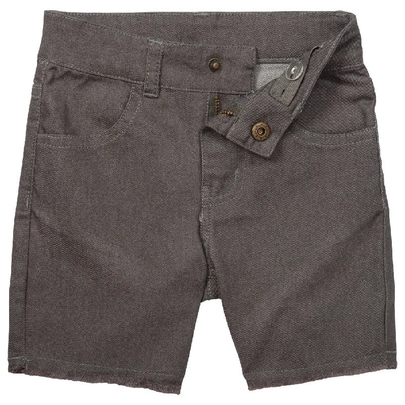 Denim Shorts For Casual Wear-Waco Shorts (Grey)