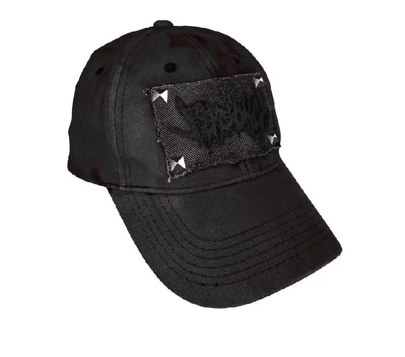 Hats For School Teams-Personal Joint - Puff Print Denim Hat - Black