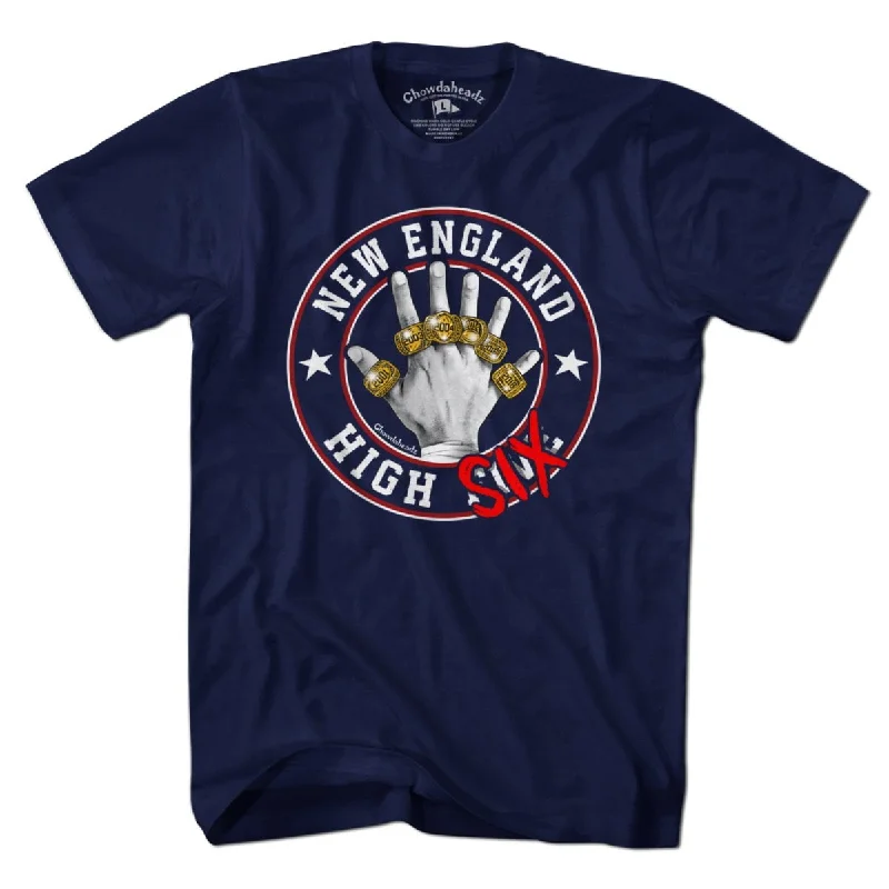 T-Shirt For High School Teams-New England High Six T-Shirt