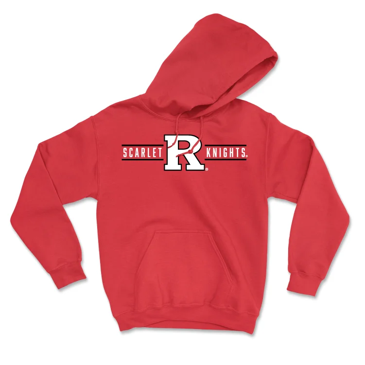 Hoodies For Extreme Weather-Red Baseball Scarlet Knights Hoodie - Christian Coppola