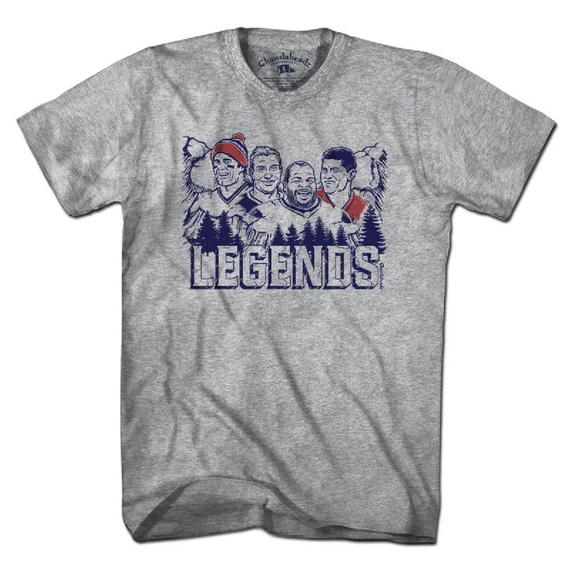 T-Shirt For Custom Designs And Prints-New England Football Legends T-Shirt