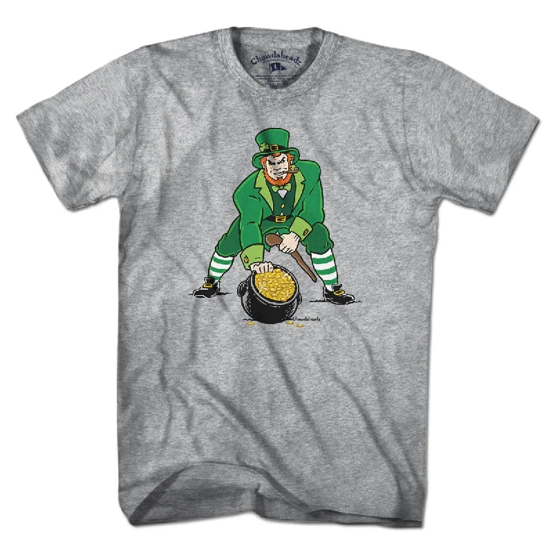 T-Shirt For Custom Street Apparel-Three Point Stance Saint Pat T-Shirt