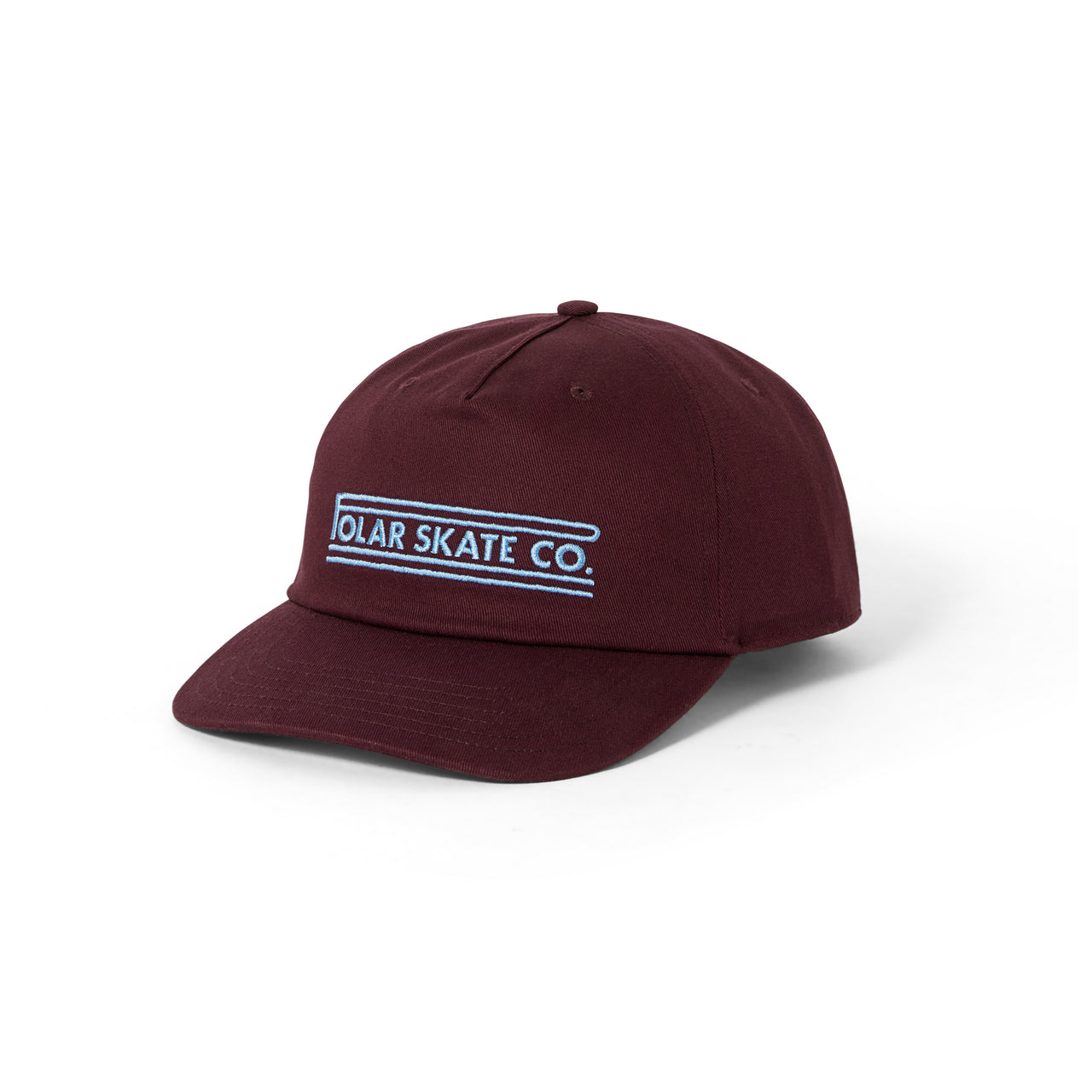 Hats For Events-Polar Skate Co. - Jake Cap | Twill - Stretch Logo - Dark Wine