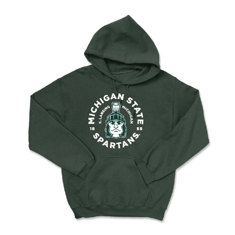 Hoodies With Soft Material-Green Baseball East Lansing Hoodie - Gavin Sitarz