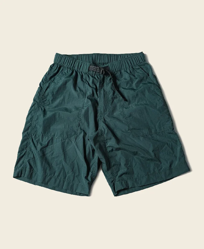 Casual Shorts With Pockets-Nylon Climbers' Shorts - Green