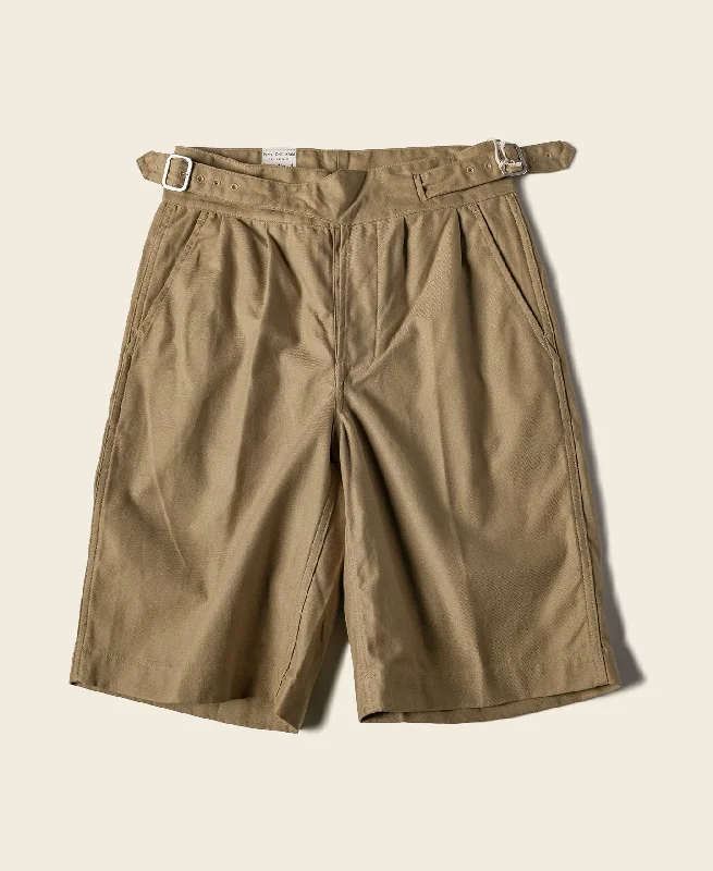 Sports Shorts With Breathable Mesh-British Army Gurkha Bermuda Shorts - Khaki