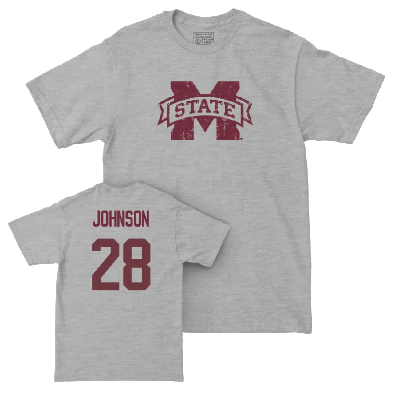 T-Shirt For School Fan Apparel-Sport Grey Football Classic Tee   - Tanner Johnson