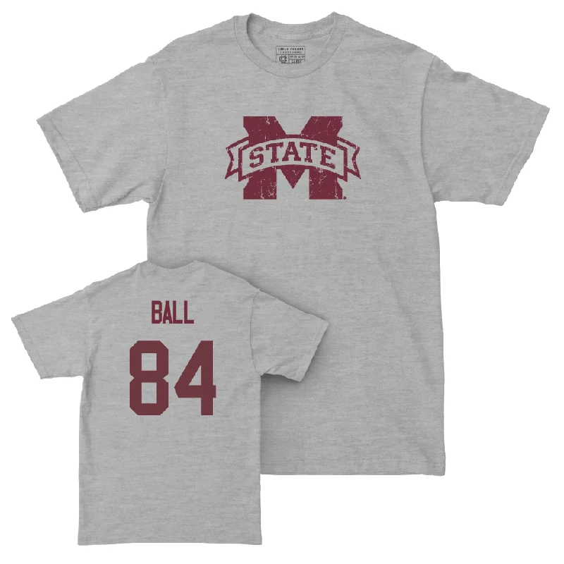 T-Shirt For Personalized Player Number-Sport Grey Football Classic Tee   - Justin Ball