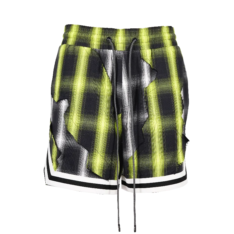 Shorts For Exercise-NEON CUT ME UP BASKETBALL SHORTS