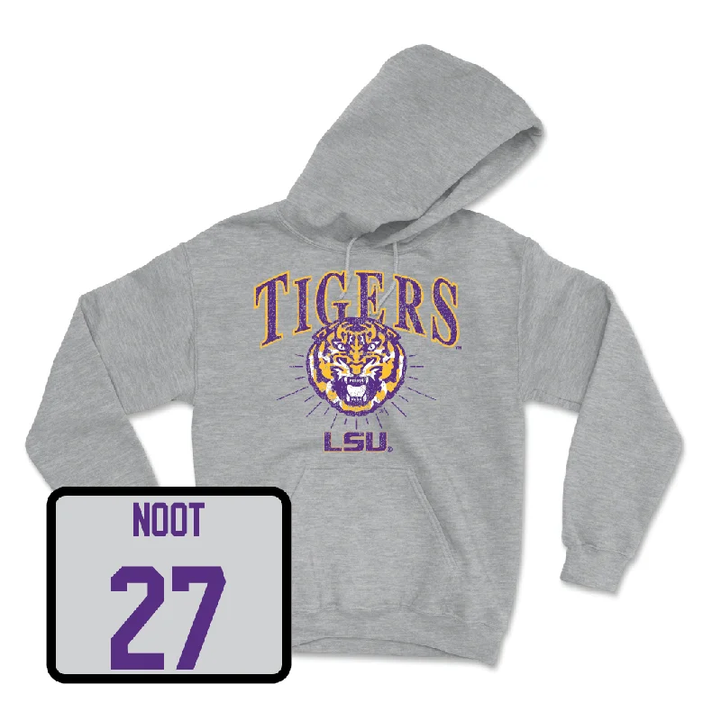 Hoodies For Trendy Styles-Baseball Sport Grey Tigers Hoodie - Jaden Noot