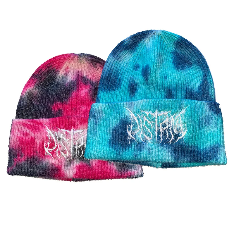 Custom Hats For Birthday Gifts-DISTANT tie-dye beanie