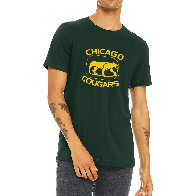 T-Shirt For Sports Custom Apparel-Chicago Cougars T-Shirt