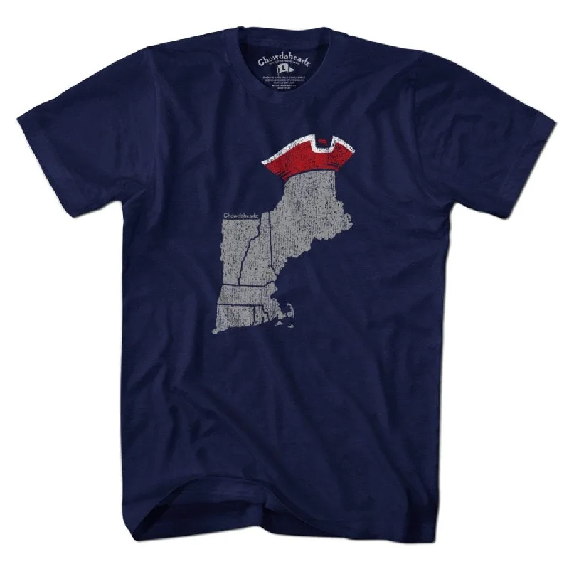 T-Shirt For College Fans-Patriotic New England T-Shirt