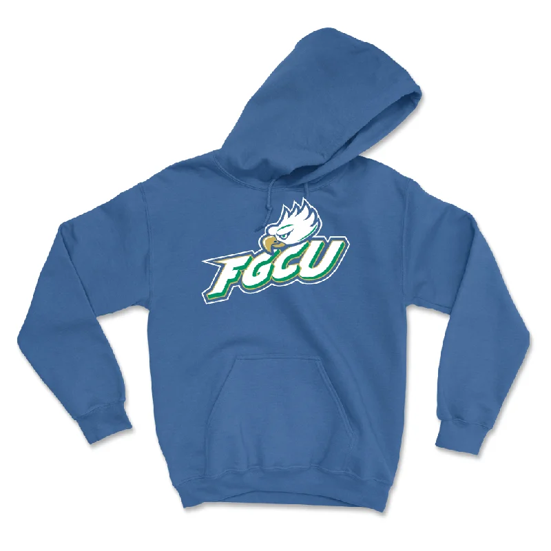 Hoodies For Spring Fashion-Blue Baseball FGCU Hoodie - Simon Sobellia