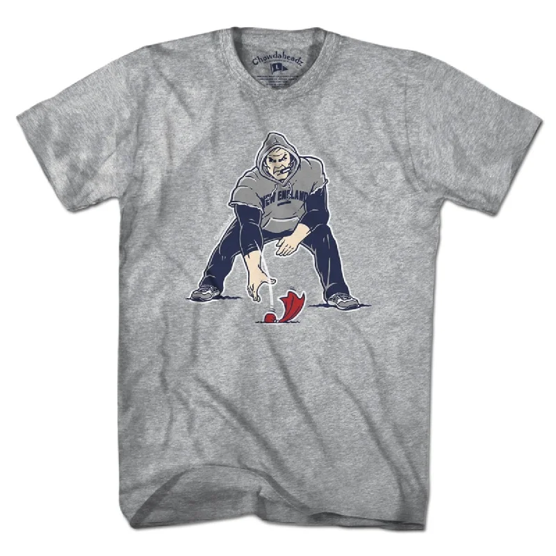 T-Shirt For Limited Edition Fan Gear-Three Point Stance Coach Belichick T-Shirt