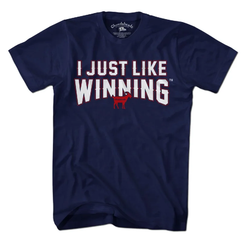 T-Shirt With Custom Name-I Just Like Winning T-Shirt