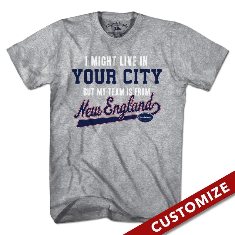 T-Shirt For Limited-Time Offers-My Football Team Is In New England T-Shirt