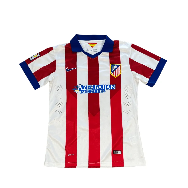 T-Shirt For Team Event Custom Apparel-2014-15 Red + White Nike Athletico Madrid Panza Home Shirt - XL