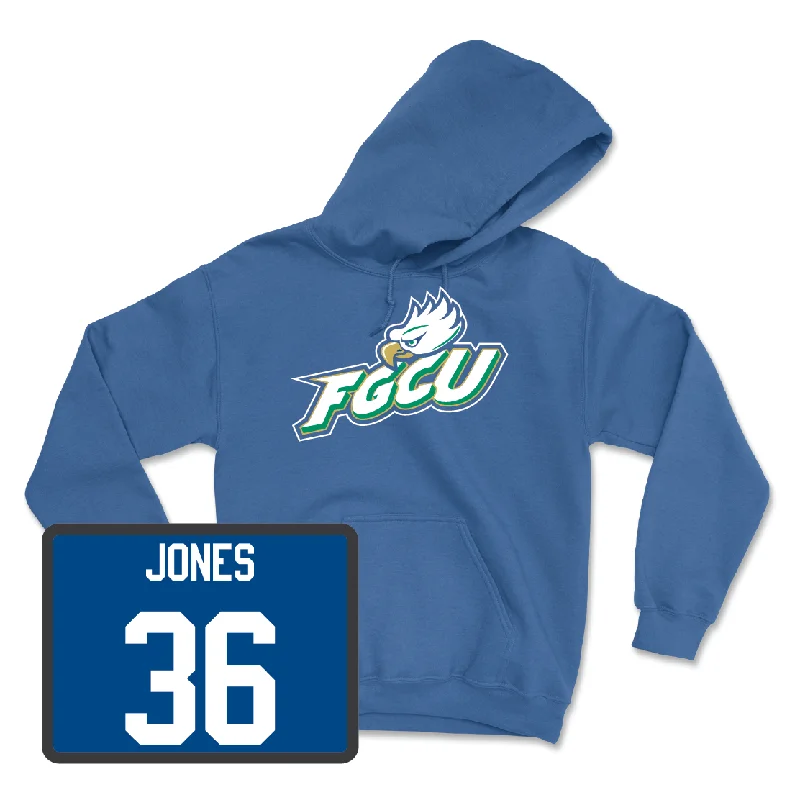 Hoodies For College Students-Blue Baseball FGCU Hoodie - Dakota Jones