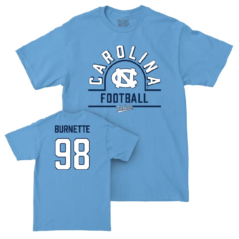 T-Shirt For Event Fundraising Custom Orders-UNC Football Carolina Blue Classic Tee - Noah Burnette