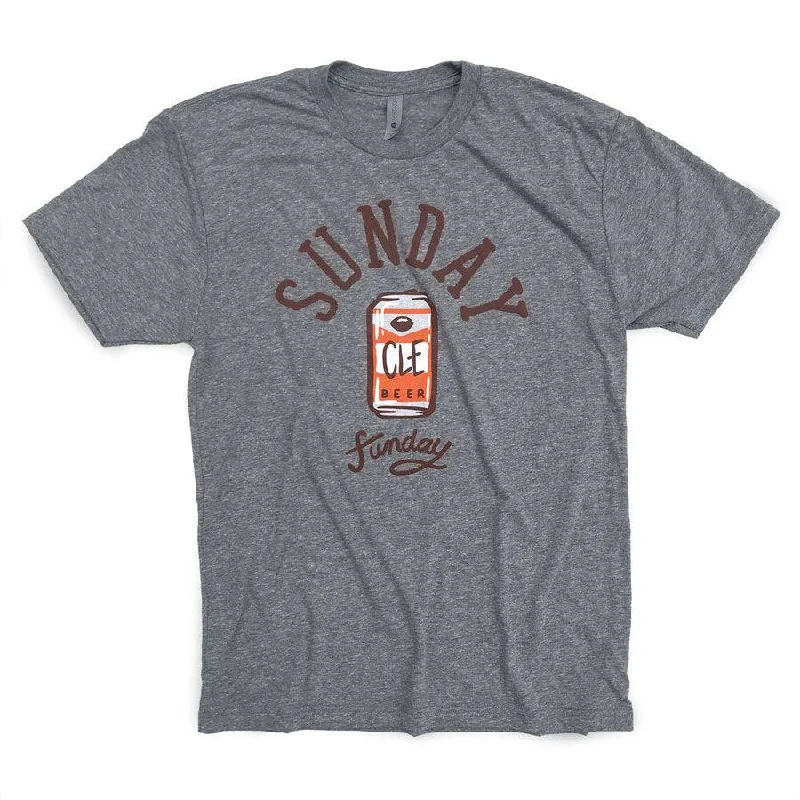 T-Shirt For Cold Weather-Cleveland Sunday Funday - Triblend Tshirt