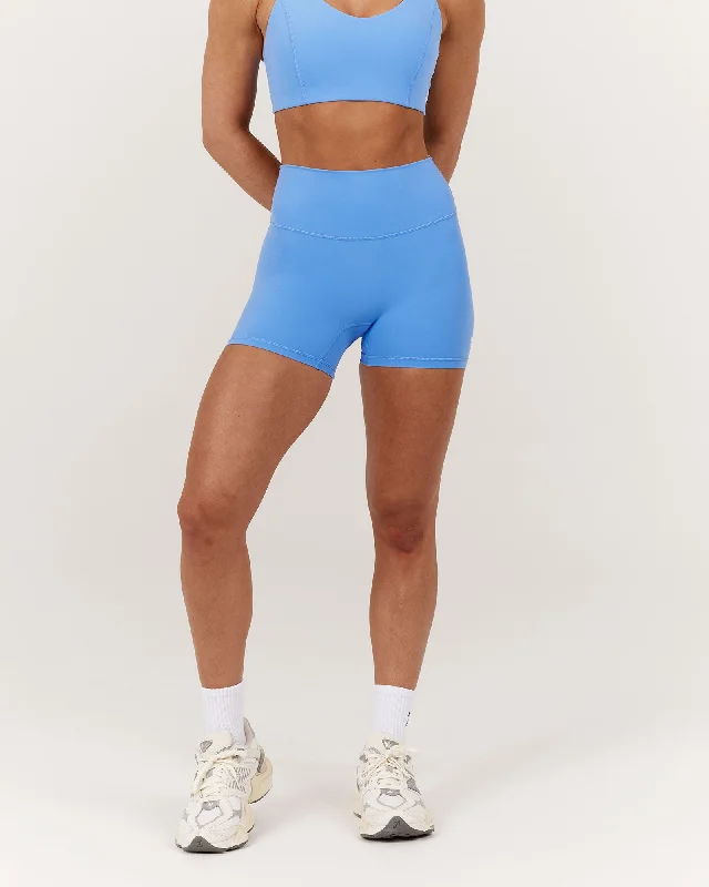 Sports Shorts With Reinforced Stitching-SCULPT MINI SHORTS - RIVIERA