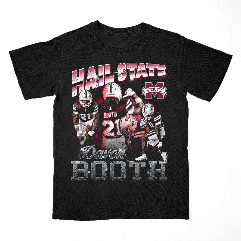 T-Shirt For School Spirit Gear-EXCLUSIVE RELEASE: Davon Booth Graphic Black Tee