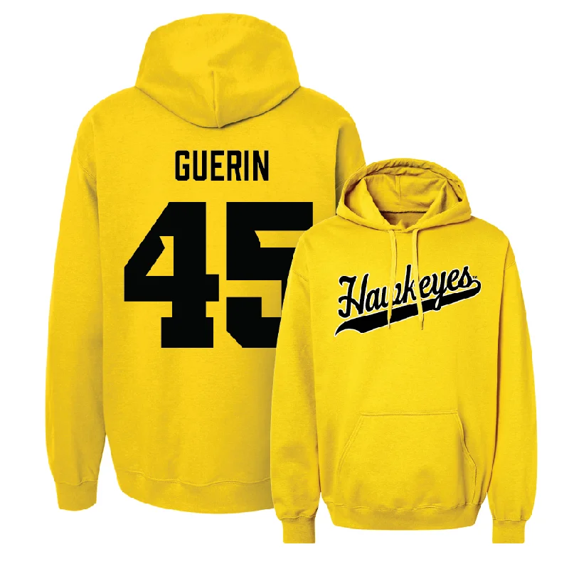 Hoodies For Christmas Gifts-Gold Baseball Script Hoodie  - Blake Guerin