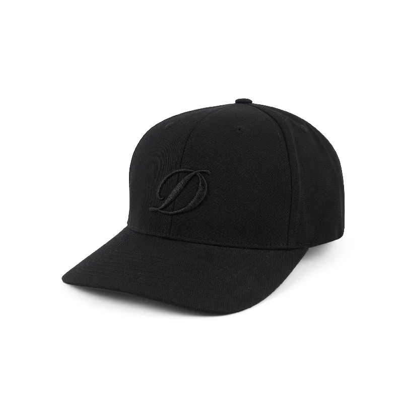 Hats For Everyday Use-Dime - D Full Fit Cap - Black