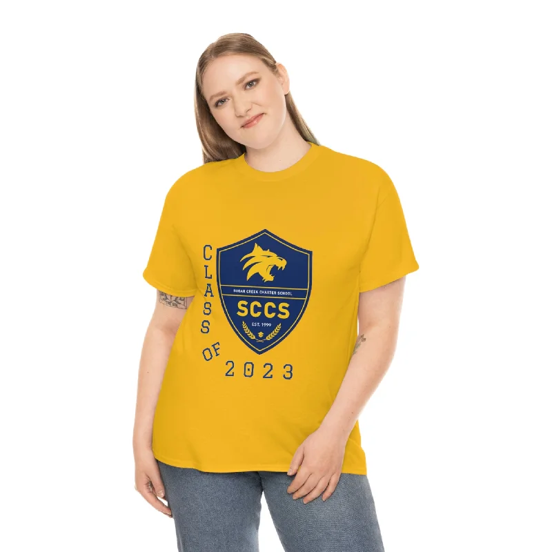 T-Shirt For Streetwear Custom Apparel-Sugar Creek Charter Class of 2023 Unisex Heavy Cotton Tee