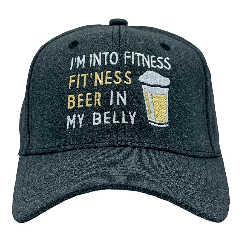 Hats For School Spirit-Im Into Fitness Beer In My Mouth