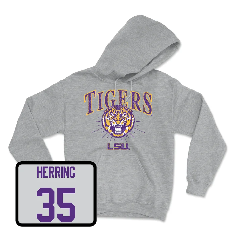 Hoodies For Personalized Fashion-Baseball Sport Grey Tigers Hoodie - Griffin Herring