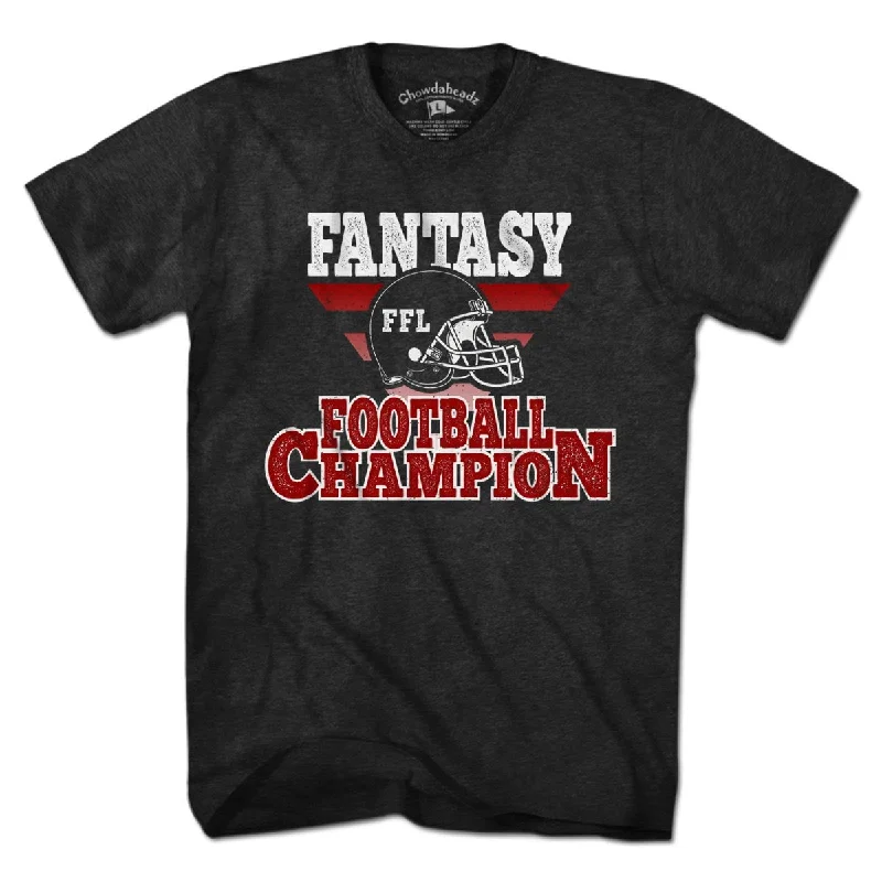 T-Shirt For Sports Fan Recognition Gear-Fantasy Football Champion T-Shirt