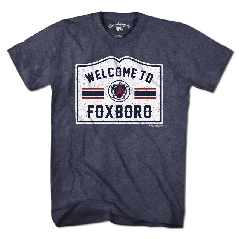 T-Shirt For Custom Graphics-Welcome To Foxboro Sign T-Shirt