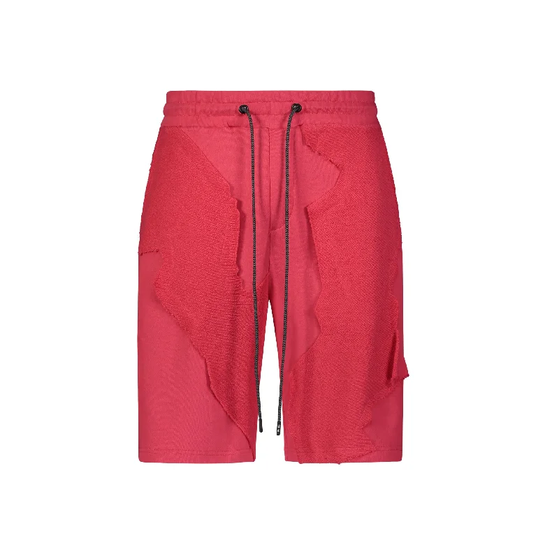 Stretchable Shorts For Men-CUT ME UP KNIT SHORTS INFARED