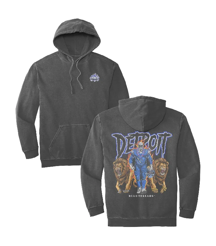 Hoodies For Custom Orders-DETROIT FOOTBALL v4 - HOODIE