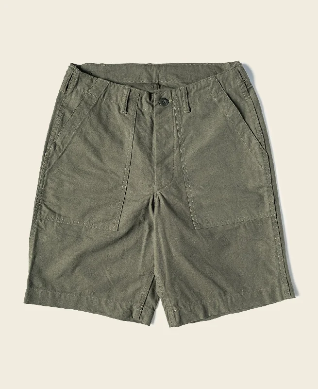 Basketball Shorts With Side Pockets-Vietnam War OG-107 Fatigue Utility Shorts - Olive