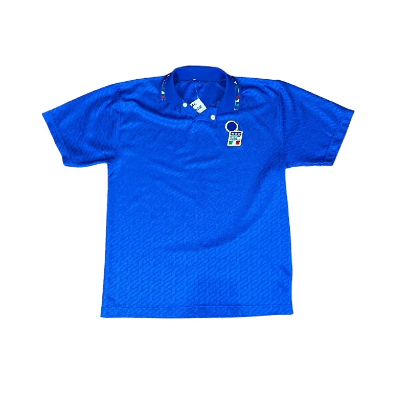 T-Shirt For Custom Street Apparel-1993-94 Blue Italy Shirt - L