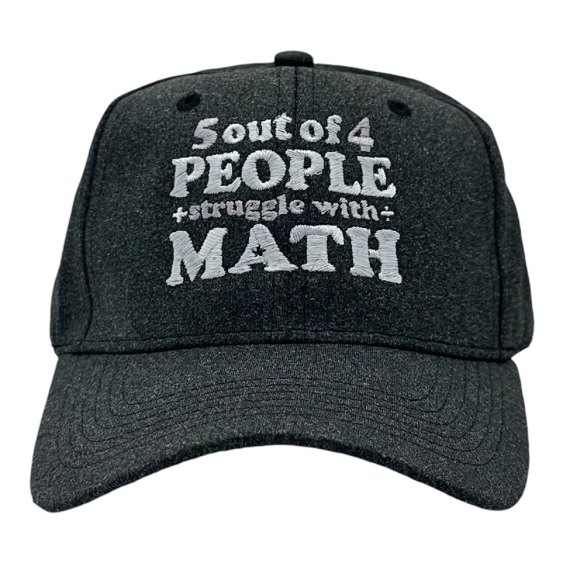 Hats For Trendy Casual Wear-5 Out Of 4 People Struggle With Math