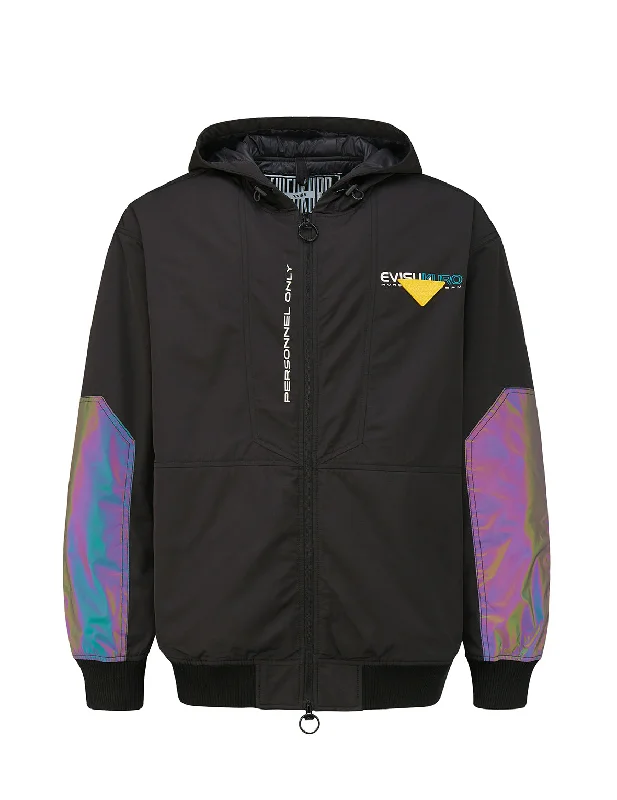 Jackets For Custom Orders-Frosty Seagull Print Padded Jacket