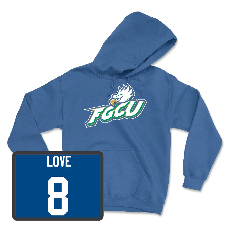 Hoodies For School Uniforms-Blue Baseball FGCU Hoodie - Nick Love