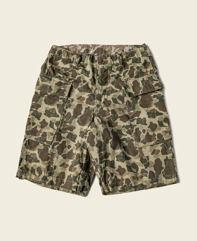 Cargo Shorts For Outdoor Activities-US Army M-43 Duck Hunter Camo Shorts