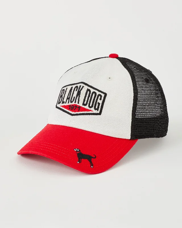 Hats With College Logos-Black Dog Washed Twill Hat