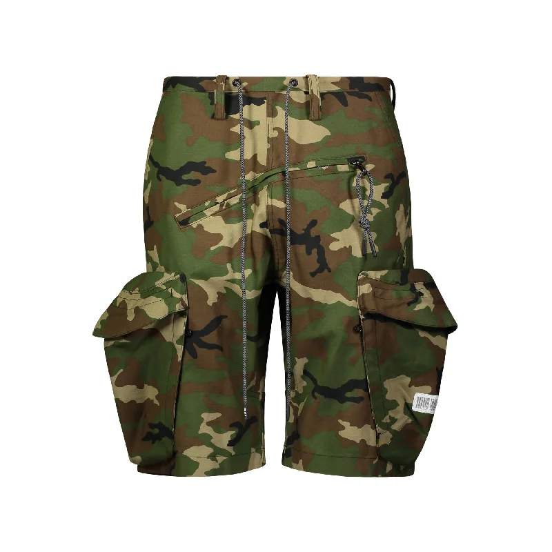 Shorts With Quick Dry Technology-PULLOVER CARGO SHORTS CAMO