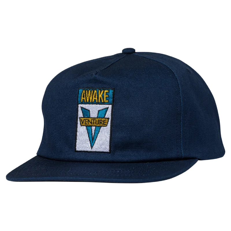 Hats With Signature Style-VENTURE TRUCKS - "AWAKE" SNAPBACK HAT (NAVY/TEAL/GOLD)