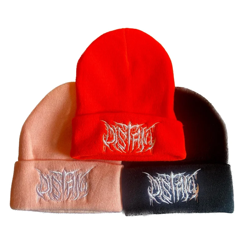 Hats With Text Designs-DISTANT Logo Beanie