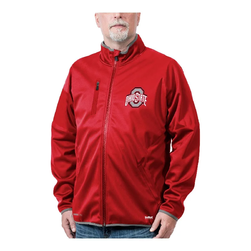 Jackets For Commuting-Ohio State Buckeyes Softshell Full-Zip Jacket