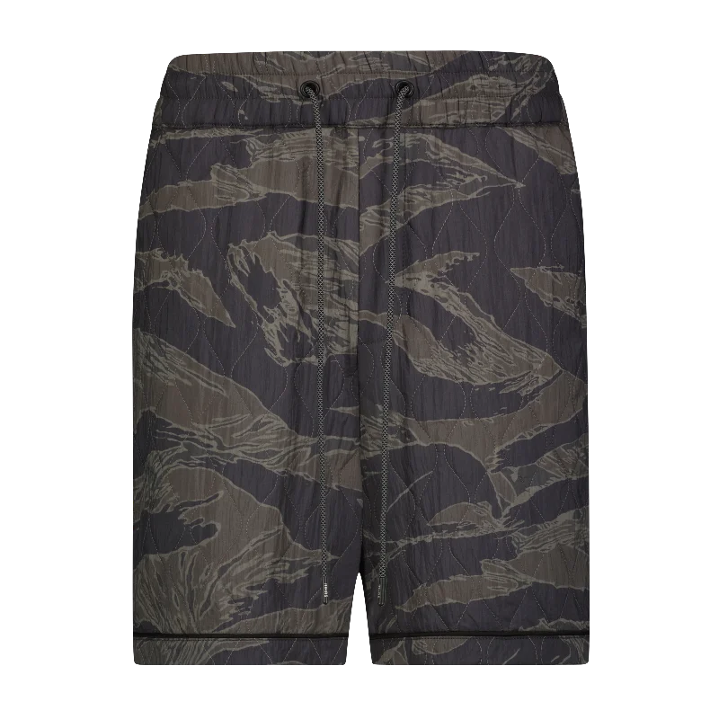 Shorts For Gym Use-QUILTED CAMO SHORT